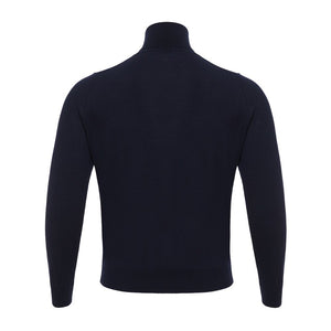 Colombo Blue Cashmere Turtleneck