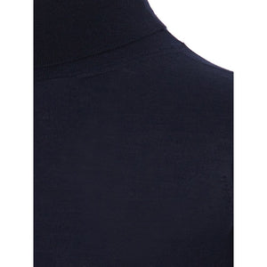Colombo Blue Cashmere Turtleneck
