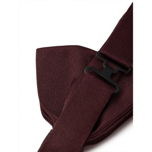 Dolce & Gabbana Burgundy Silk Bowtie