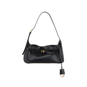 Balenciaga Black Calf Leather Bos Taurus Shoulder Bag