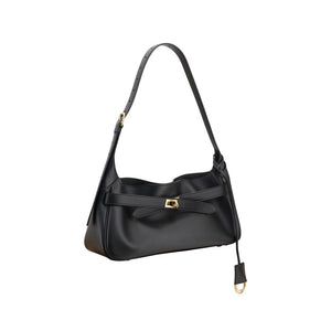 Balenciaga Black Calf Leather Bos Taurus Shoulder Bag