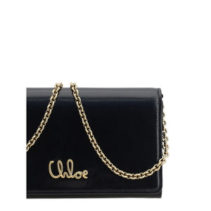 Chloé Brown Calf Leather Bos Taurus Clutch Bag