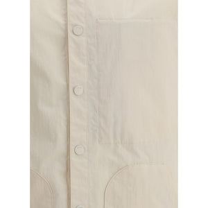 Paltò Cream Polyester Jackets And Coat