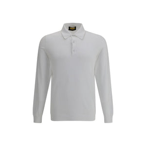 Svevo White Cotton Polo Shirt