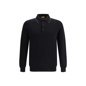Svevo Black Cotton Polo Shirt