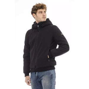 Baldinini Trend Black Polyester Hoodie