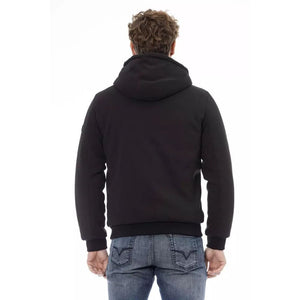 Baldinini Trend Black Polyester Hoodie