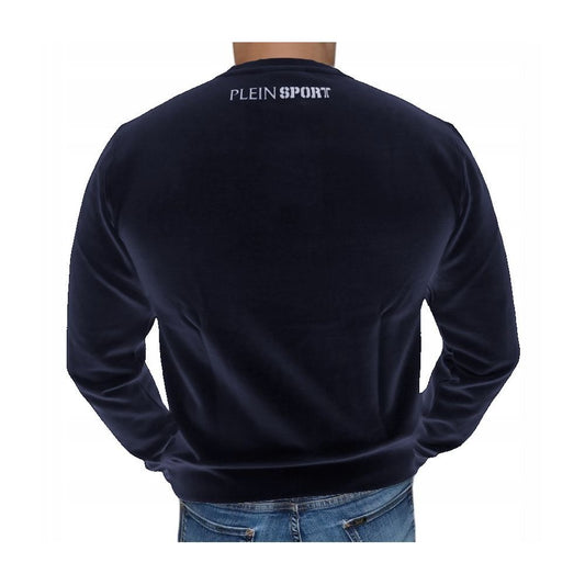 Plein Sport Blue Cotton Sweatshirt