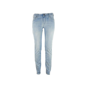 Jacob Cohen Blue Cotton Straight-Leg Jeans