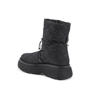Dee Ocleppo Black Nylon Flat Boots