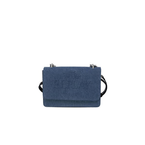 Replay Blue Polyester Crossbody Bag