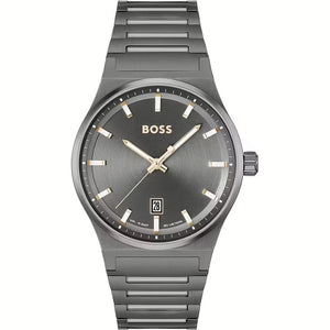 Hugo Boss Gray Stainless Steel Dress Watch