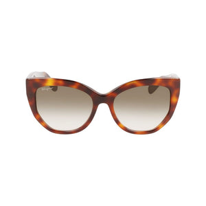 Ferragamo Brown Acetate Sunglasses