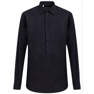Dolce & Gabbana Navy Blue Cotton Dress Shirt
