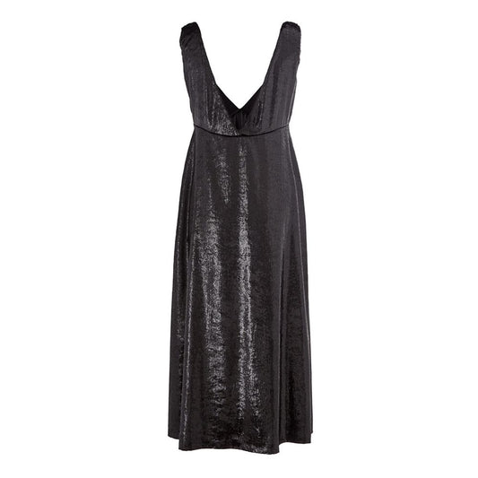 Lardini Black Polyester Cocktail Dress