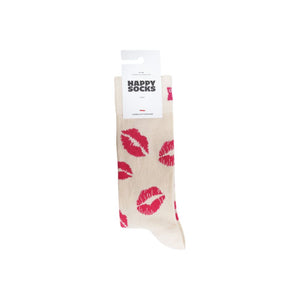 Happy Socks Beige Cotton Socks