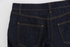 Dolce & Gabbana Blue Denim Cotton CAPRI Torero Jeans