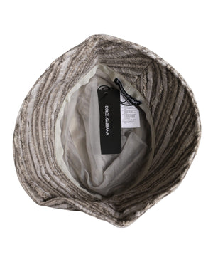 Dolce & Gabbana Multicolor Stripes Cotton Bucket Cap