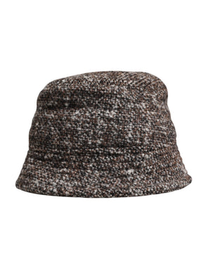 Dolce & Gabbana Brown Alpaca Wool Woven Bucket Hat