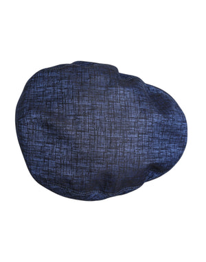 Dolce & Gabbana Blue Cotton Stretch Newsboy Hat