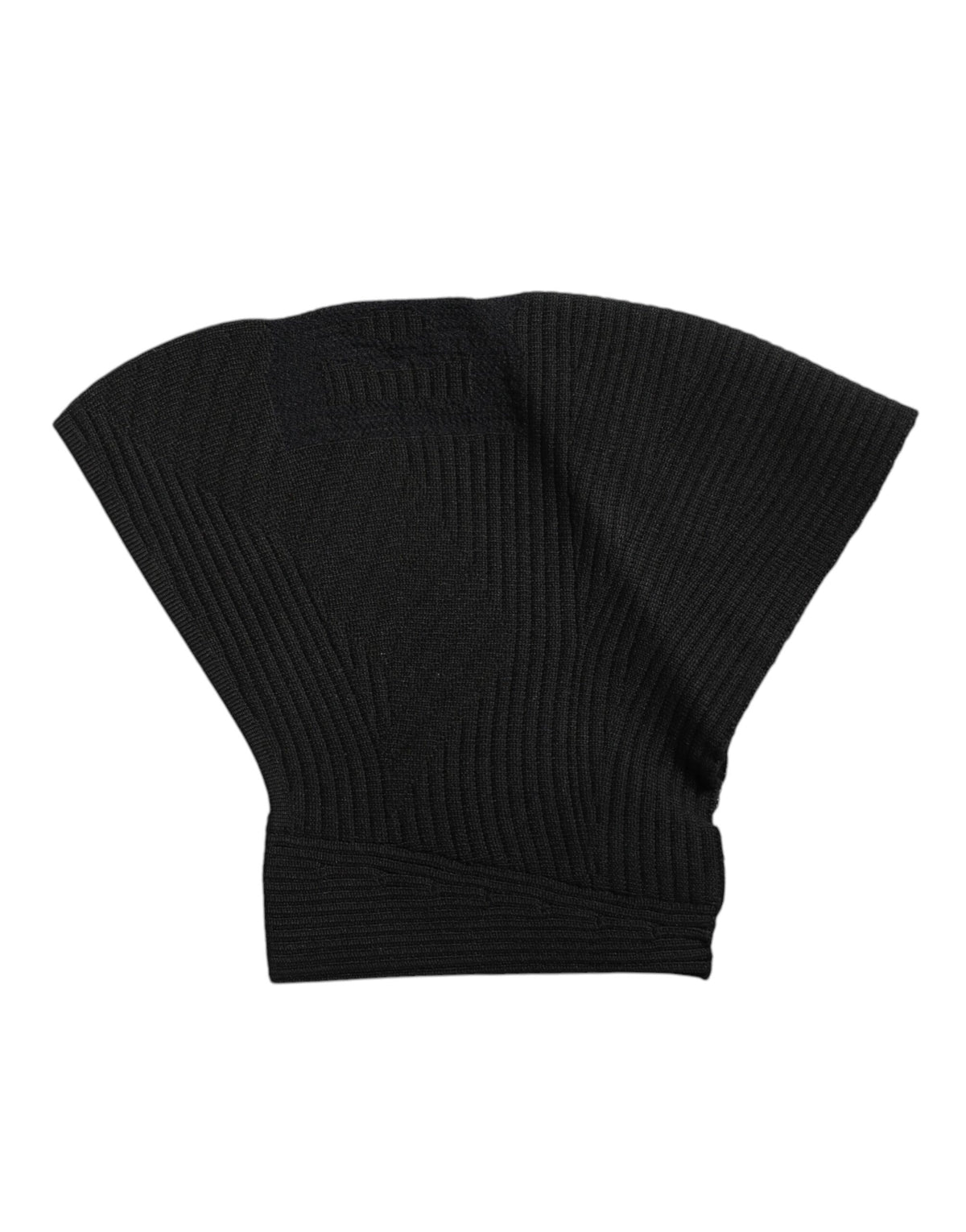 Dolce & Gabbana Black Nylon Knitted Ski Mask Balaclava