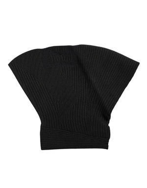 Dolce & Gabbana Black Nylon Knitted Ski Mask Balaclava