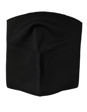 Dolce & Gabbana Black Nylon Knitted Ski Mask Balaclava
