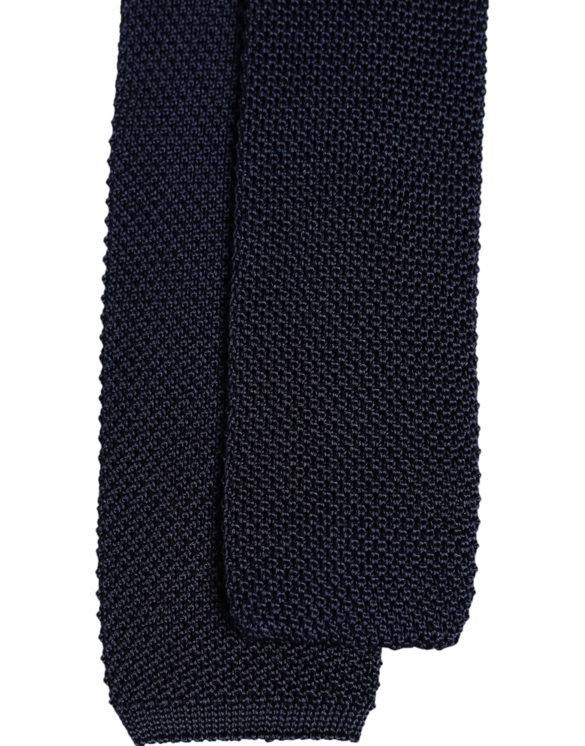 Dolce & Gabbana Dark Blue Silk Adjustable Necktie Tie