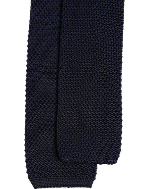 Dolce & Gabbana Dark Blue Silk Adjustable Necktie Tie
