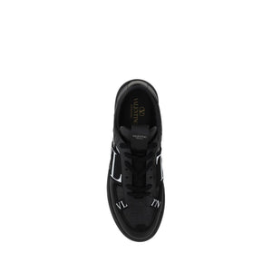Valentino Garavani Black Leather VL7N Sneakers