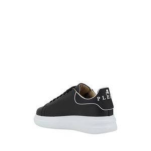 Philipp Plein Black Rubber Low Top Sneakers