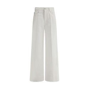 Brunello Cucinelli White Cotton Jeans Denim