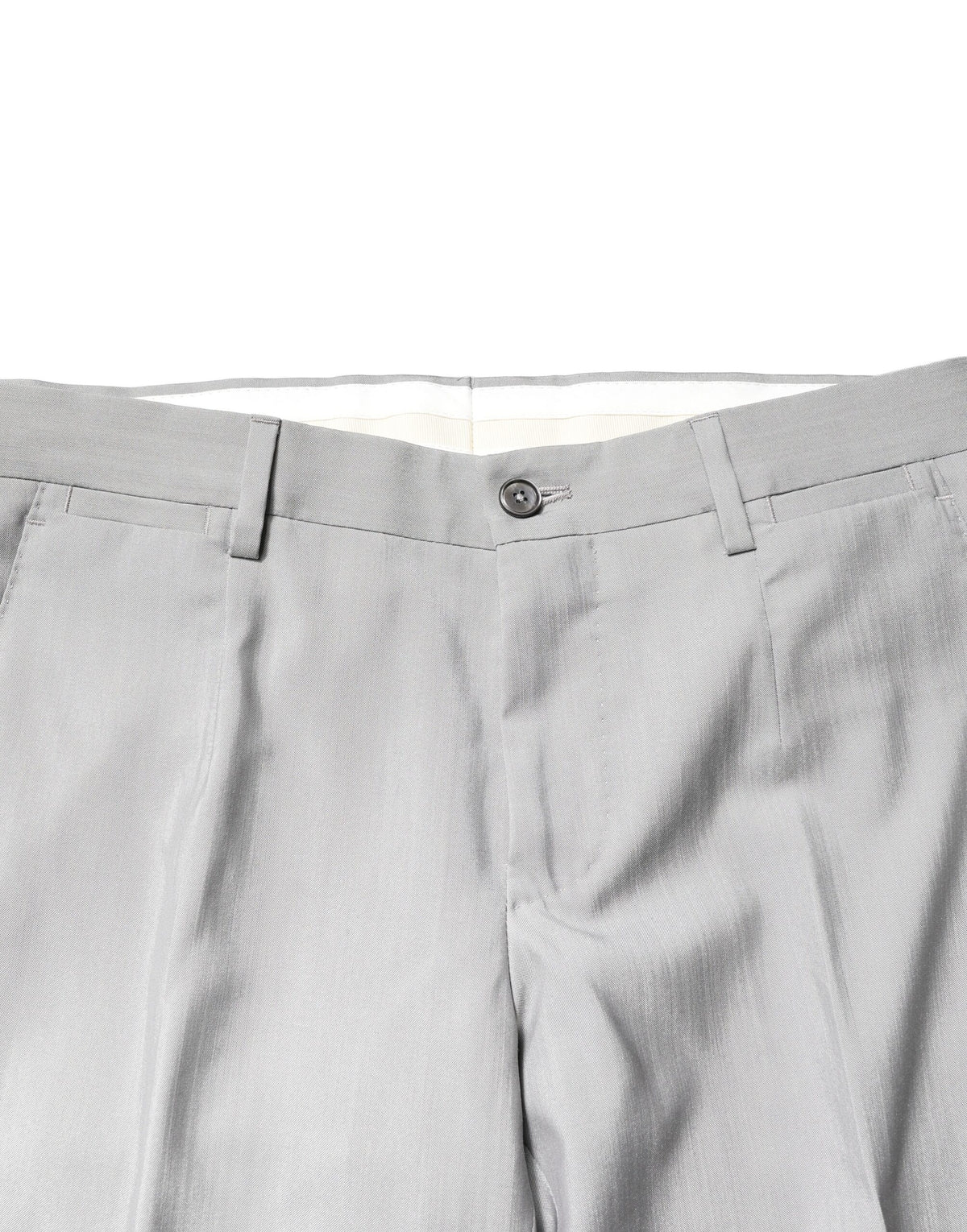 Dolce & Gabbana Light Gray Wool GOLD 2 Piece Formal Suit