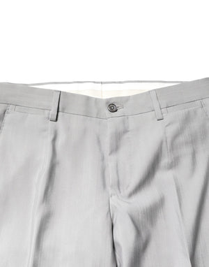 Dolce & Gabbana Light Gray Wool GOLD 2 Piece Formal Suit