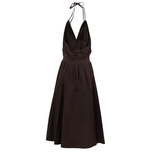 Bottega Veneta Brown Cotton Long Dress