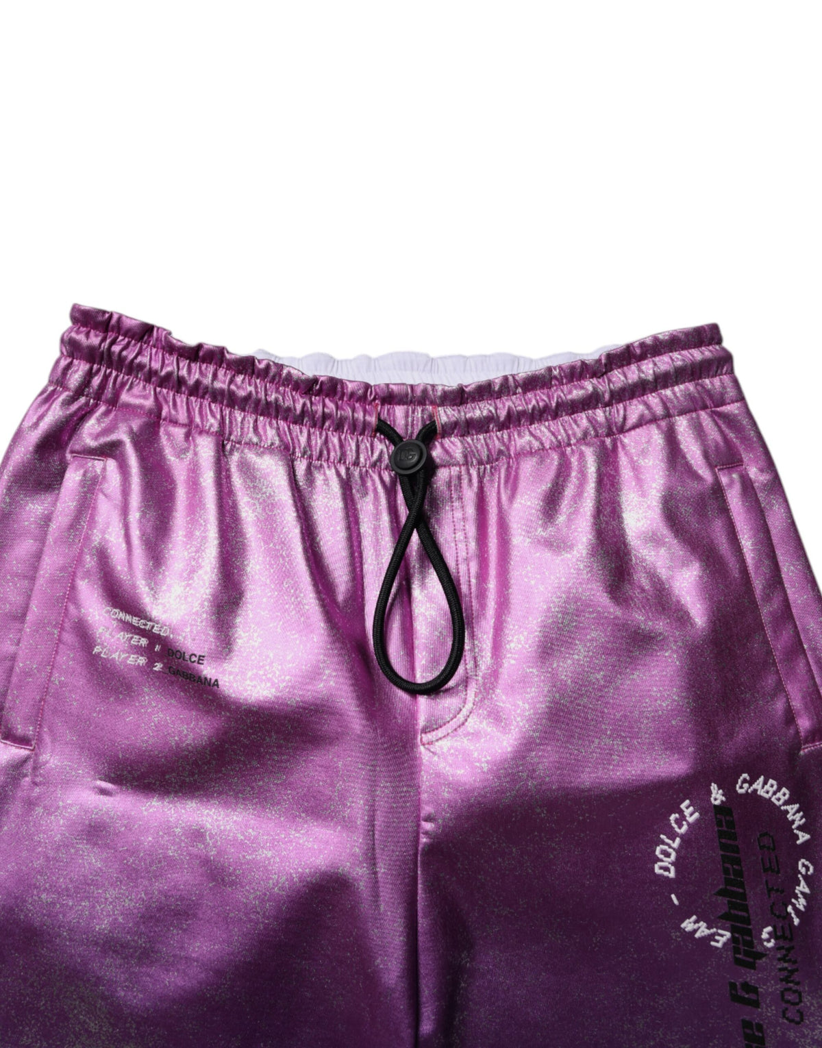 Dolce & Gabbana Pink Purple Two Tone Jogger Sweatpants Pants
