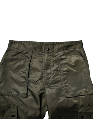 Dolce & Gabbana Dark Green Nylon Cargo Pants