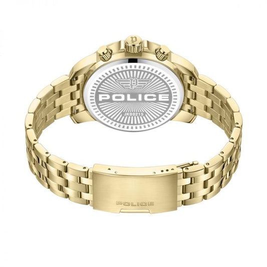 Police Gold Stainless Steel Dress Watch