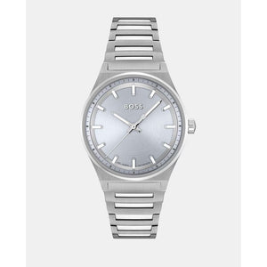 Hugo Boss Silver Stainless Steel Dress Watch