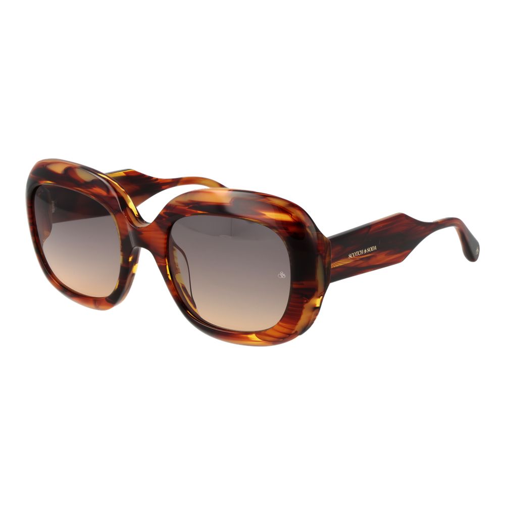 Scotch & Soda Brown Acetate Sunglasses