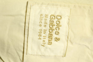 Dolce & Gabbana Yellow Nylon Cargo Chain Men Jogger Pants