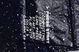 Dolce & Gabbana Dark Blue DG Game Print Cotton Jogger Pants