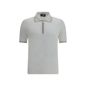 Svevo White Cotton Polo Shirt