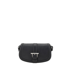 Alexander McQueen Black Calf Leather Bos Taurus Shoulder Bag