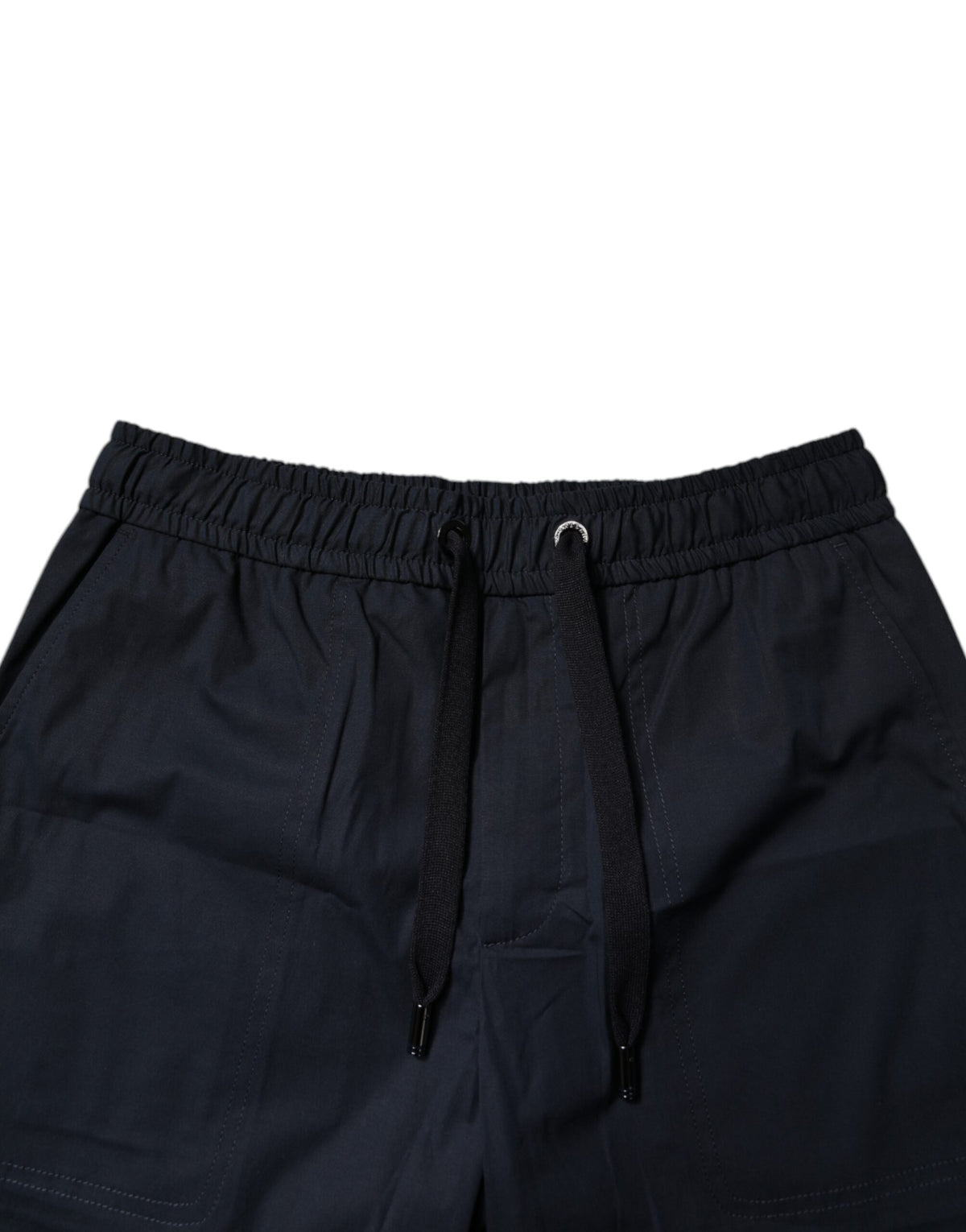 Dolce & Gabbana Dark Blue Cotton Bermuda Sweatshorts Shorts