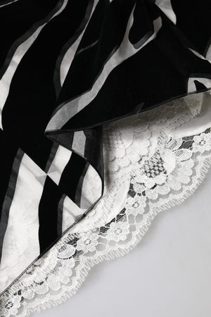 Dolce & Gabbana Black White Zebra A-line Sheath Mini Dress