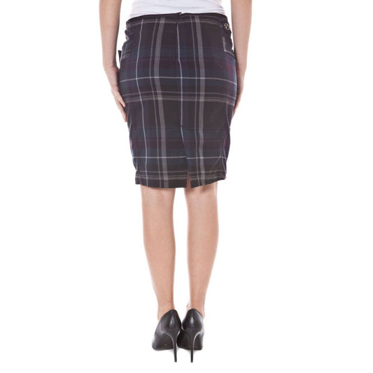 Datch Blu Polyester Women Skirt