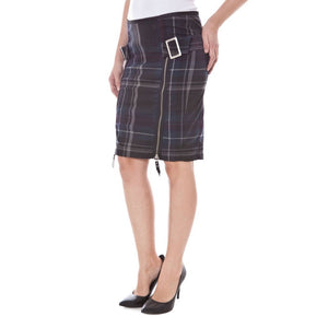 Datch Blu Polyester Women Skirt