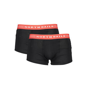 North Sails Black Cotton Men Boxer Shorts