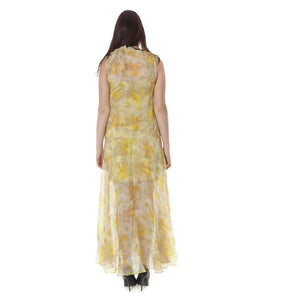 John Galliano Yellow Polyester Women Dress